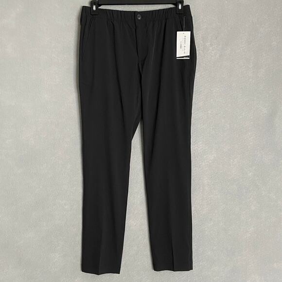 Perry Ellis Men's Medium Techworks Pant Slim Fit Stretch Drawstring Black NEW - Picture 2 of 11